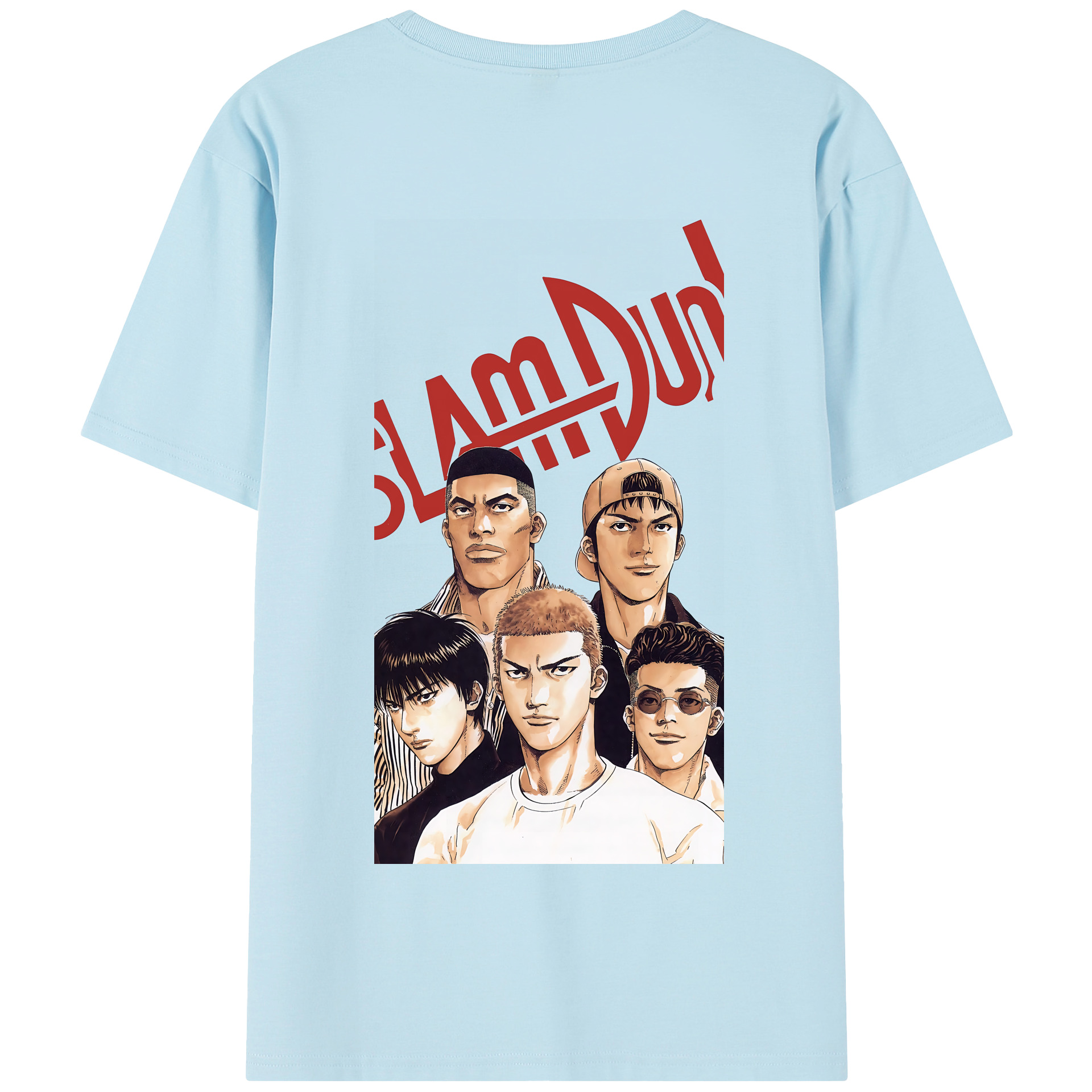 SLAM DUNK／スラムダンク 綿100％半袖Tシャツ（背面プリント）